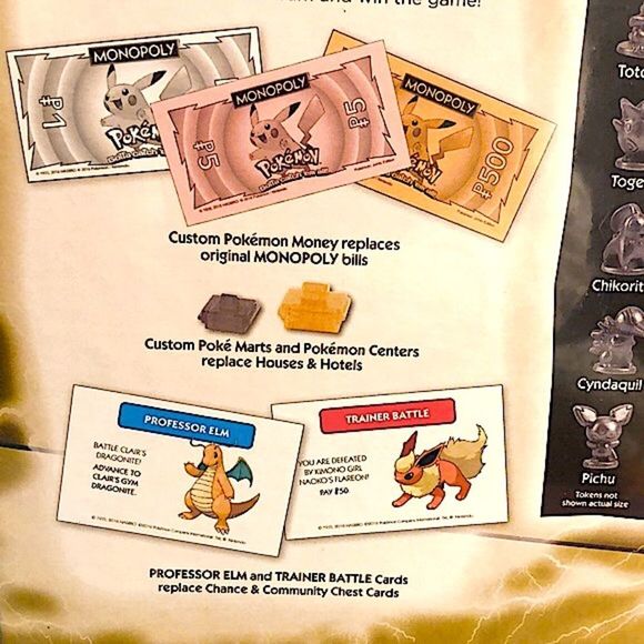 Hasbro POKEMON MONOPOLY Fast-Dealing Property Trading Game AGES 8+ NIB 2010 - Picture 6 of 15